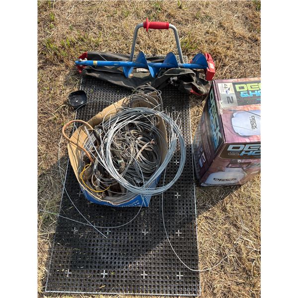 New sprayer, auger and cable snares