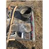 Image 1 : Calf puller, sythe, 3- pails, saw blade, screws etc.