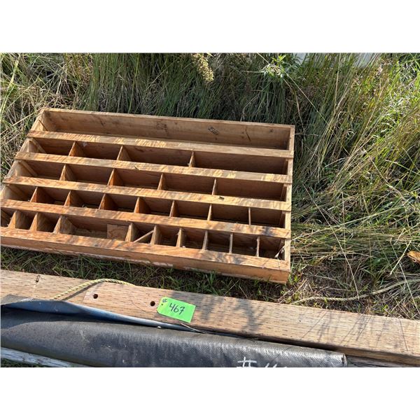 Wood bolt bin sump pump, black fabric.