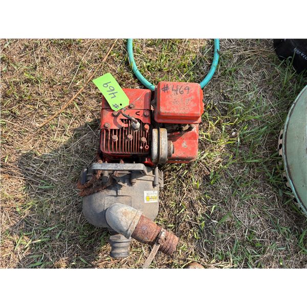 Gas water pump sells as is but does turn over