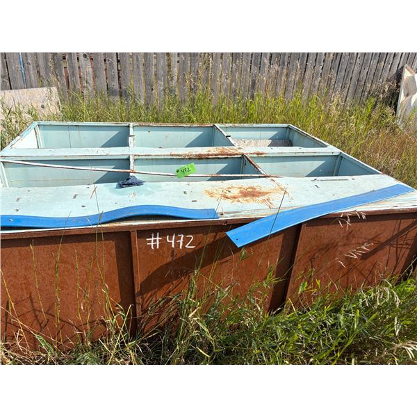 Blue Metal Shelving Unit