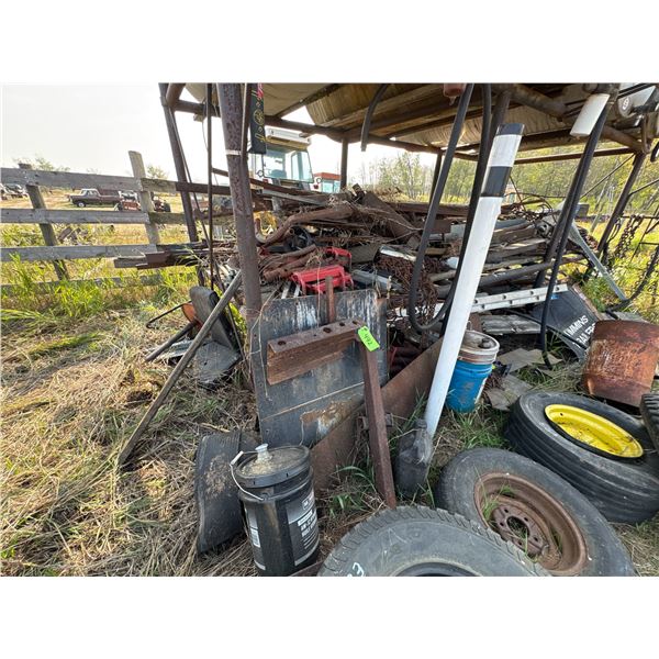 Qty of Iron Under the Fuel Tanks and Air Compressor to the West