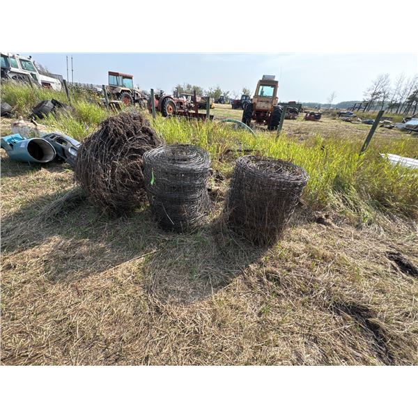 Three Rolls of Used Hog Wire