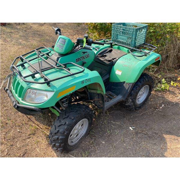 Artic Cat 550 4x4 Quad s/n: 4UF09ATU891217674 SOLD AS IS