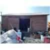 Image 1 : Portable shed 14ft by 20 ft c/w sliding door and metal clad roof Buyer is responsible to load by Oct