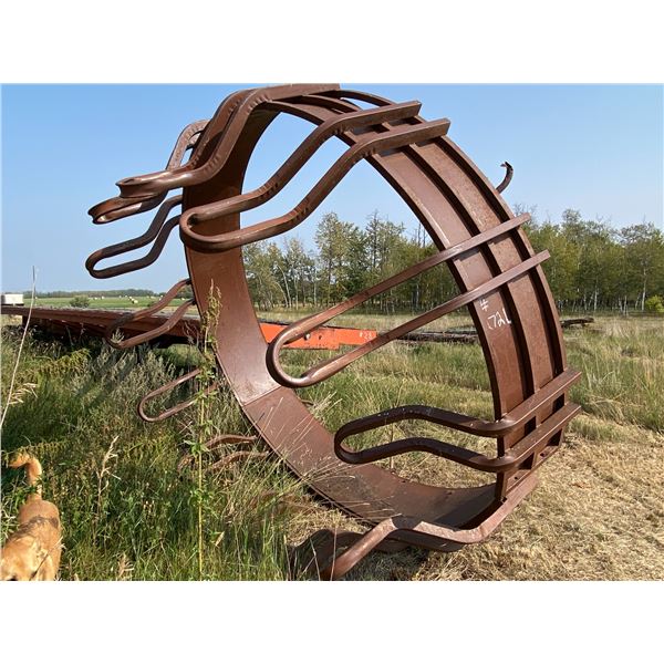 Brown bale feeder