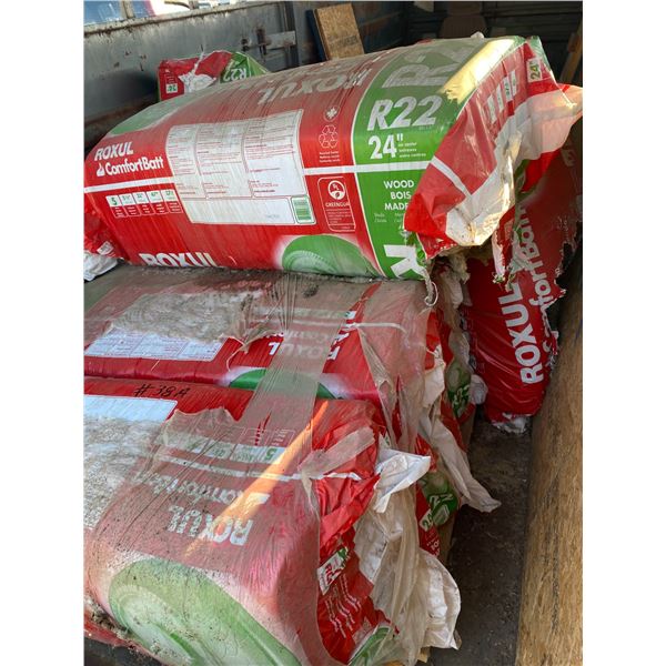 Contents of Stock Trailer, Insulation, plywood and tractor seat