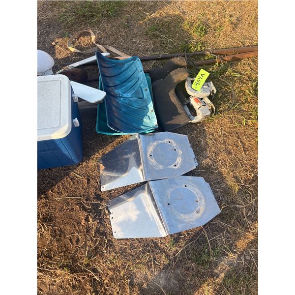 Cooler, chrome brackets, fan, 2- bars, boots, 2- jig saws & boxes