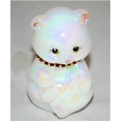 Signed Hand Painted Fenton Statue