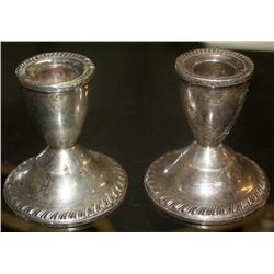 Sterling Weighted Candle Holders