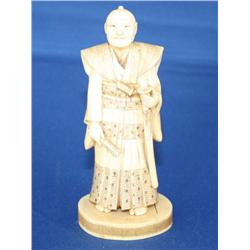 Japanese Ivory Hand Cared Warrior