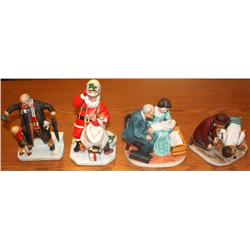 4 Norman Rockwell Figurines