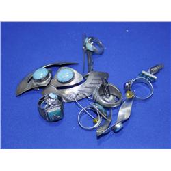 Bag of Misc. Sterling & Turquoise Jewelry
