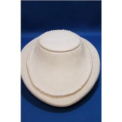 10k Clasp Freshwater Pearl Necklace