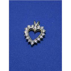 14k Diamond Pendant 1.3 ctw 2.6 grams