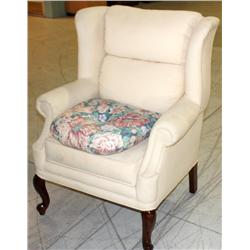 White Cushioned Chair