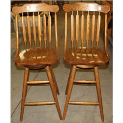 2 Wood Stools