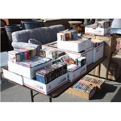 Table Lot of Misc Videos