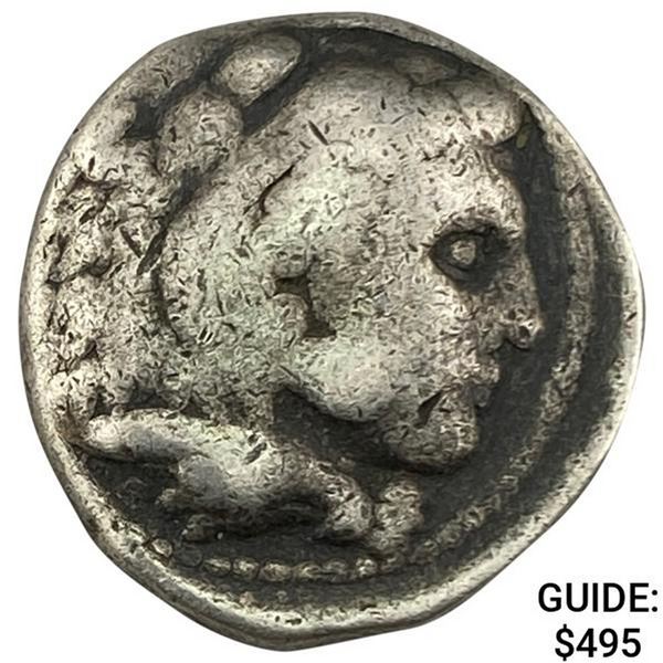 Macedon Alex. III 336-323 BC Silver Tetradrachm LIGHTLY CIRCULATED