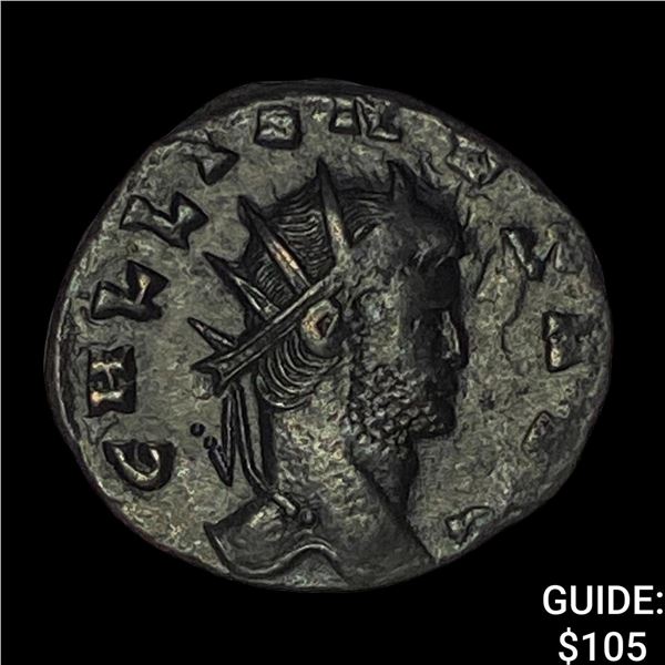 Roman Gallienus, 253-268 AD BI DBL Denarius CHOICE AU