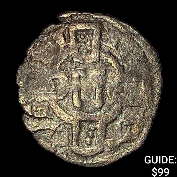 1248-1279 Portugal Alfonso III Silver Denero NEARLY UNCIRCULATED