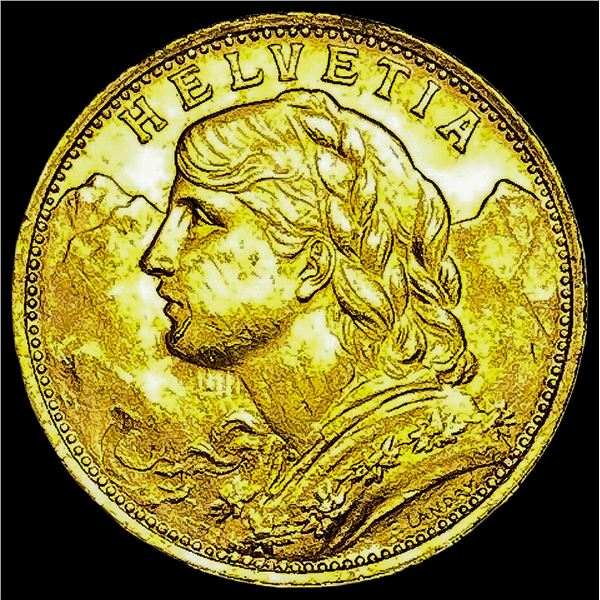 1935-LB Switzerland Gold 20 Francs 0.1867oz UNCIRCULATED