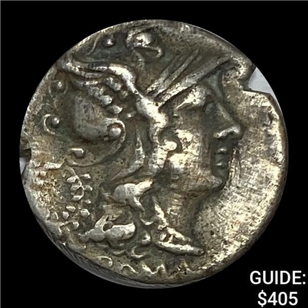 Rome C Serveilius Mf 136 BC, Silver Denarius UNCIRCULATED