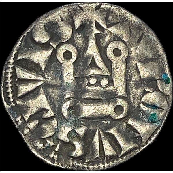1297-1301 Frankish Greece Crusades Silver Denier NEARLY UNCIRCULATED