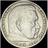Image 1 : 1937-J Germany Silver 5 Reichsmark CLOSELY UNCIRCULATED