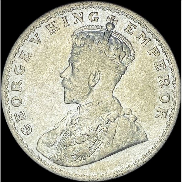 1919 India George V Silver One Rupees UNCIRCULATED