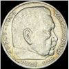 Image 1 : 1936-A Germany Silver 5 Reichsmark CLOSELY UNCIRCULATED