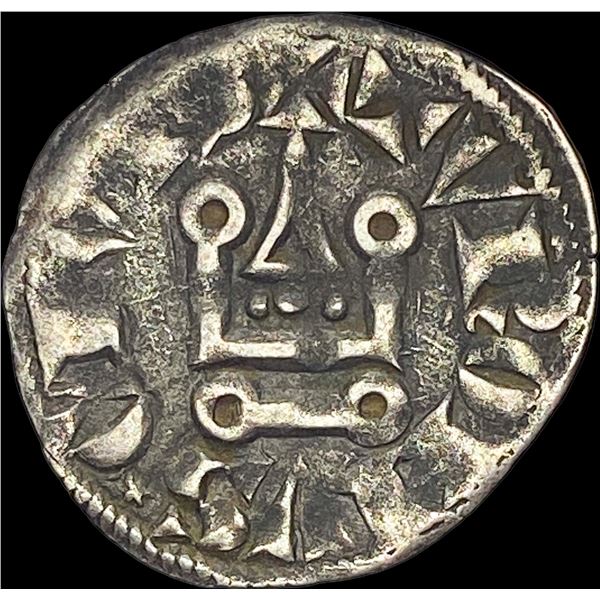 1297-1301 Frankish Greece Crusades Silver Denier NEARLY UNCIRCULATED