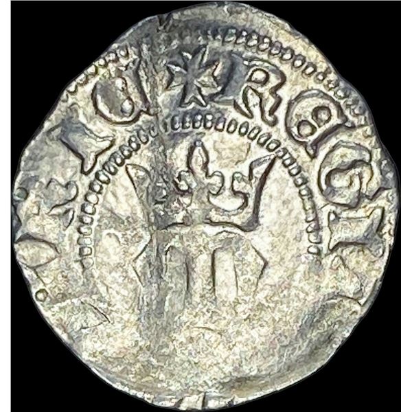 1386-1395 Hungary Mary Silver Denar CLOSELY UNCIRCULATED