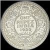 Image 2 : 1920 India George V Silver One Rupees UNCIRCULATED