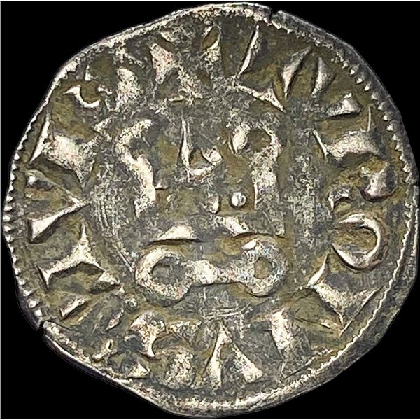 1297-1301 Frankish Greece Crusades Silver Denier NEARLY UNCIRCULATED