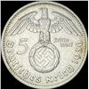 Image 2 : 1936-D Germany Silver 5 Reichsmark CLOSELY UNCIRCULATED