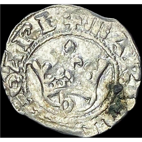 1386-1395 Hungary Mary Silver Denar CLOSELY UNCIRCULATED