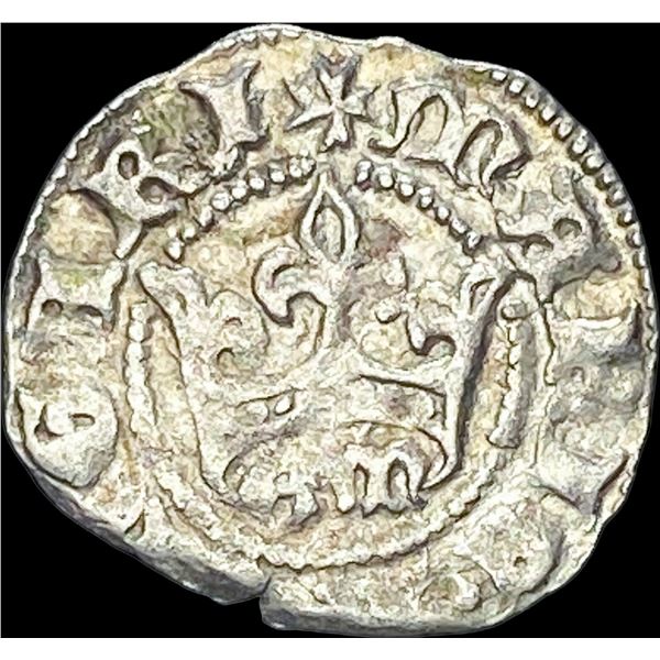 1386-1395 Hungary Mary Silver Denar CLOSELY UNCIRCULATED