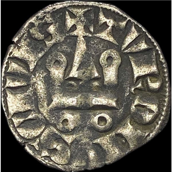 1297-1301 Frankish Greece Crusades Silver Denier NEARLY UNCIRCULATED