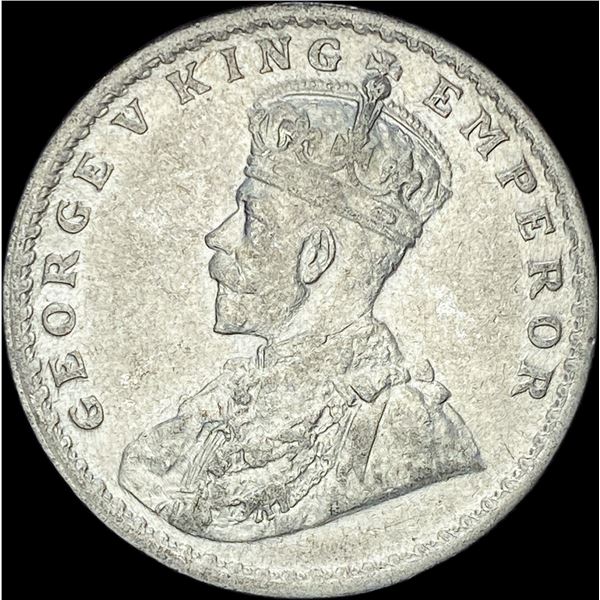 1914 India George V Silver One Rupees UNCIRCULATED