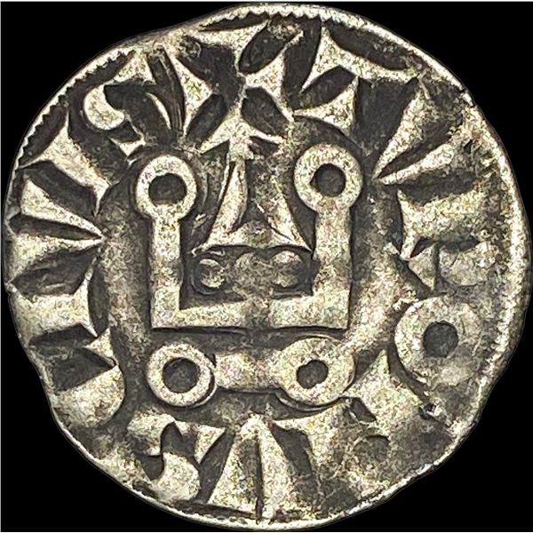 1297-1301 Frankish Greece Crusades Silver Denier NEARLY UNCIRCULATED