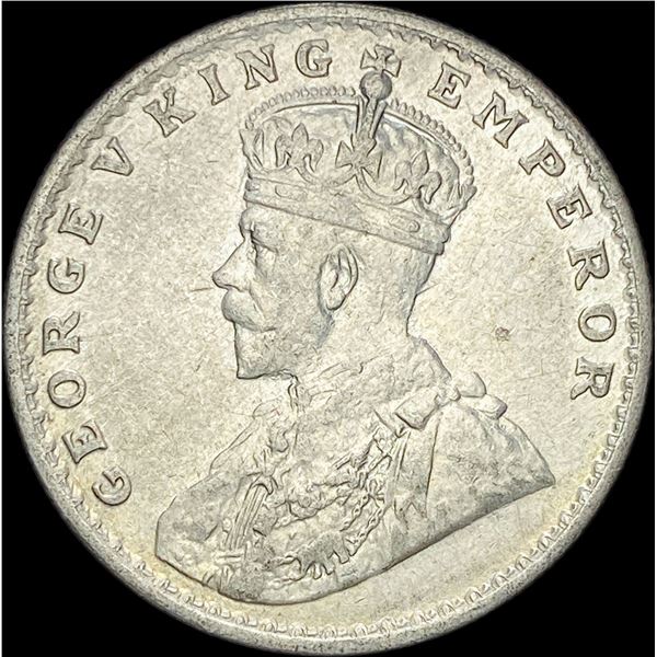 1919 India George V Silver One Rupees UNCIRCULATED