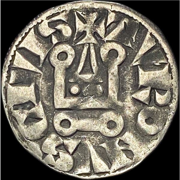 1297-1301 Frankish Greece Crusades Silver Denier NEARLY UNCIRCULATED