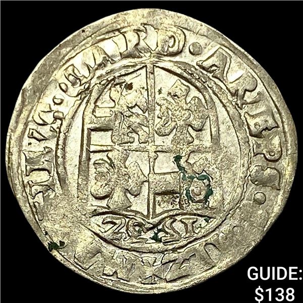 1300-1450 Salzburg Silver Groschen CLOSELY UNCIRCULATED
