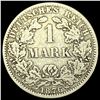 Image 1 : 1876-A Germany Silver 1 Reichsmark NEARLY UNCIRCULATED