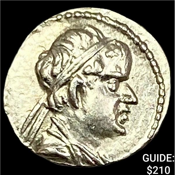 170-145 BC Baktria Silver Obol CHOICE AU