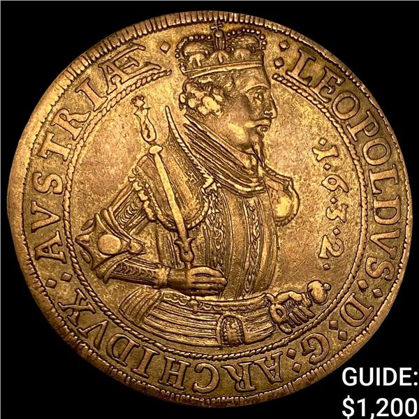 1632 Austria Silver Thaler -Leopold CHOICE AU