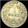 Image 1 : 1892-J Germany Silver 1 Reichsmark NEARLY UNCIRCULATED