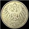 Image 2 : 1892-J Germany Silver 1 Reichsmark NEARLY UNCIRCULATED