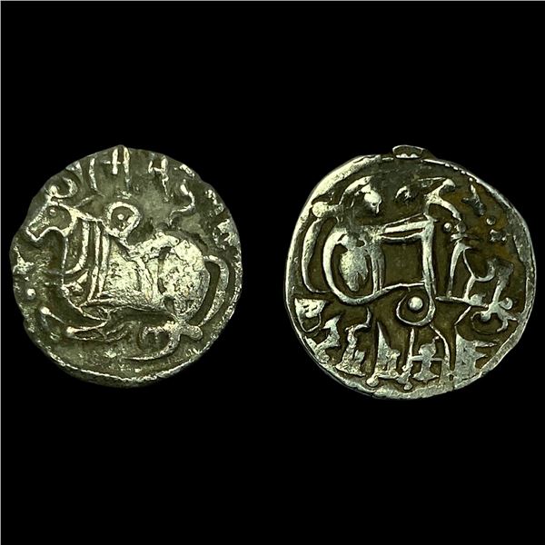 [2]700-1000 AD India Rajput Silver Jital NEARLY UNCIRCULATED